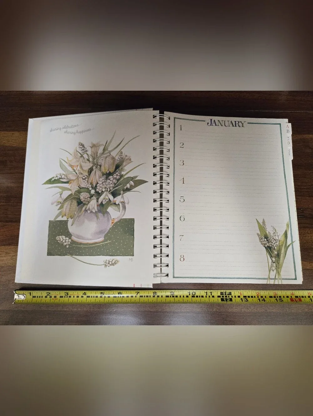 Marjolein Bastin Greeting Card and Address Organizer - No Box Vintage Un